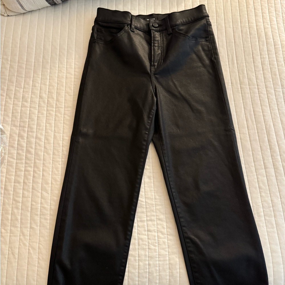 EXPRESS CONSCIOUS EDIT STRAIGHT ANKLE HIGH RISE BLACK PANTS Size 2S